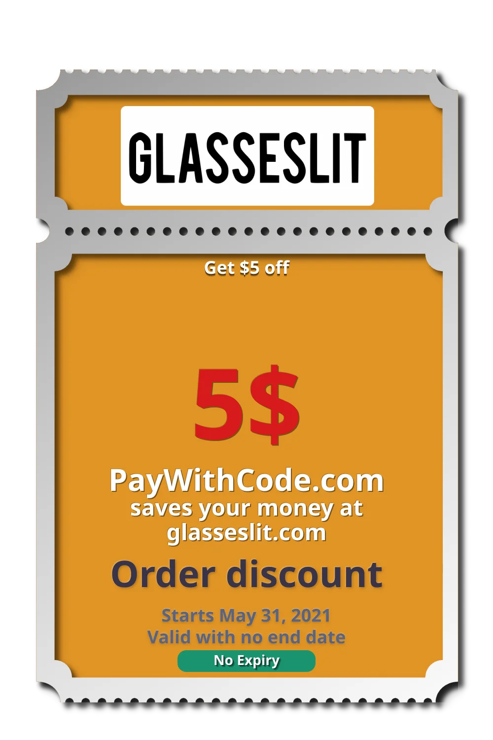 Get $5 off at Glasseslit