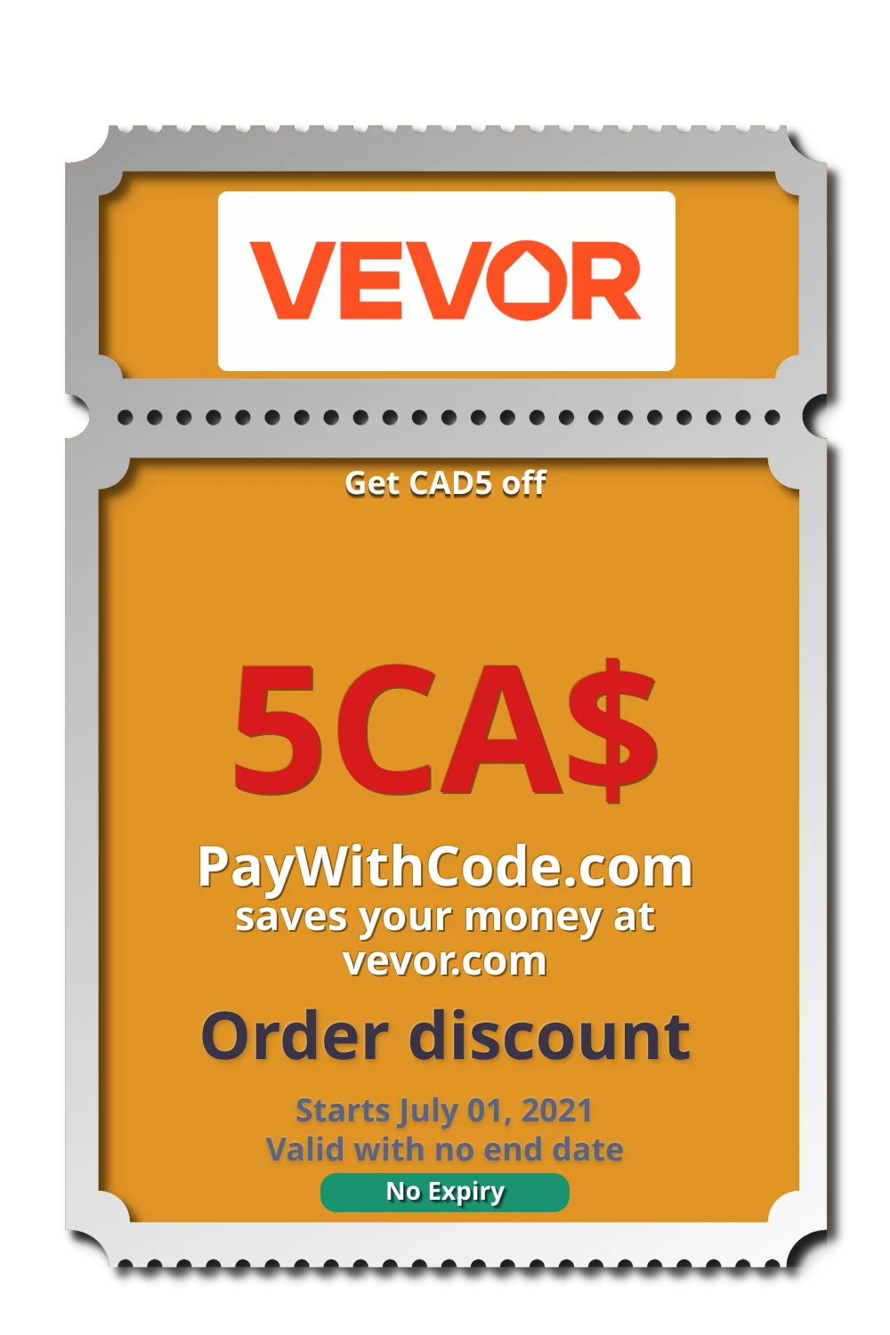 Get CAD5 off at Vevor