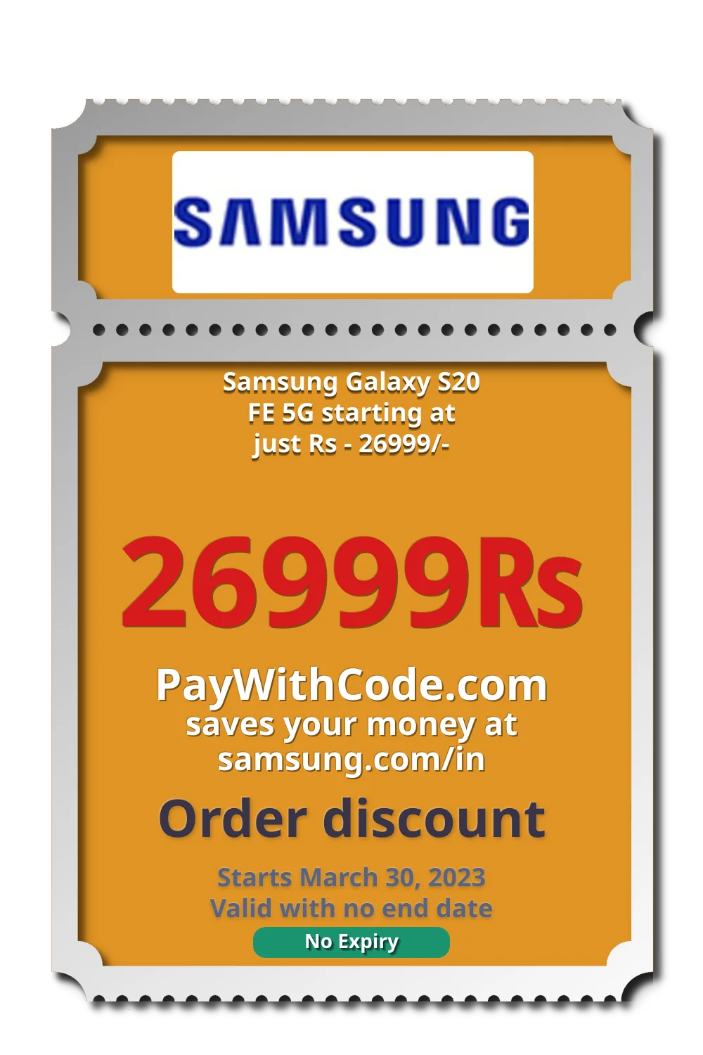 Samsung Galaxy S20 FE 5G starting at just Rs - 26999/- at Samsung