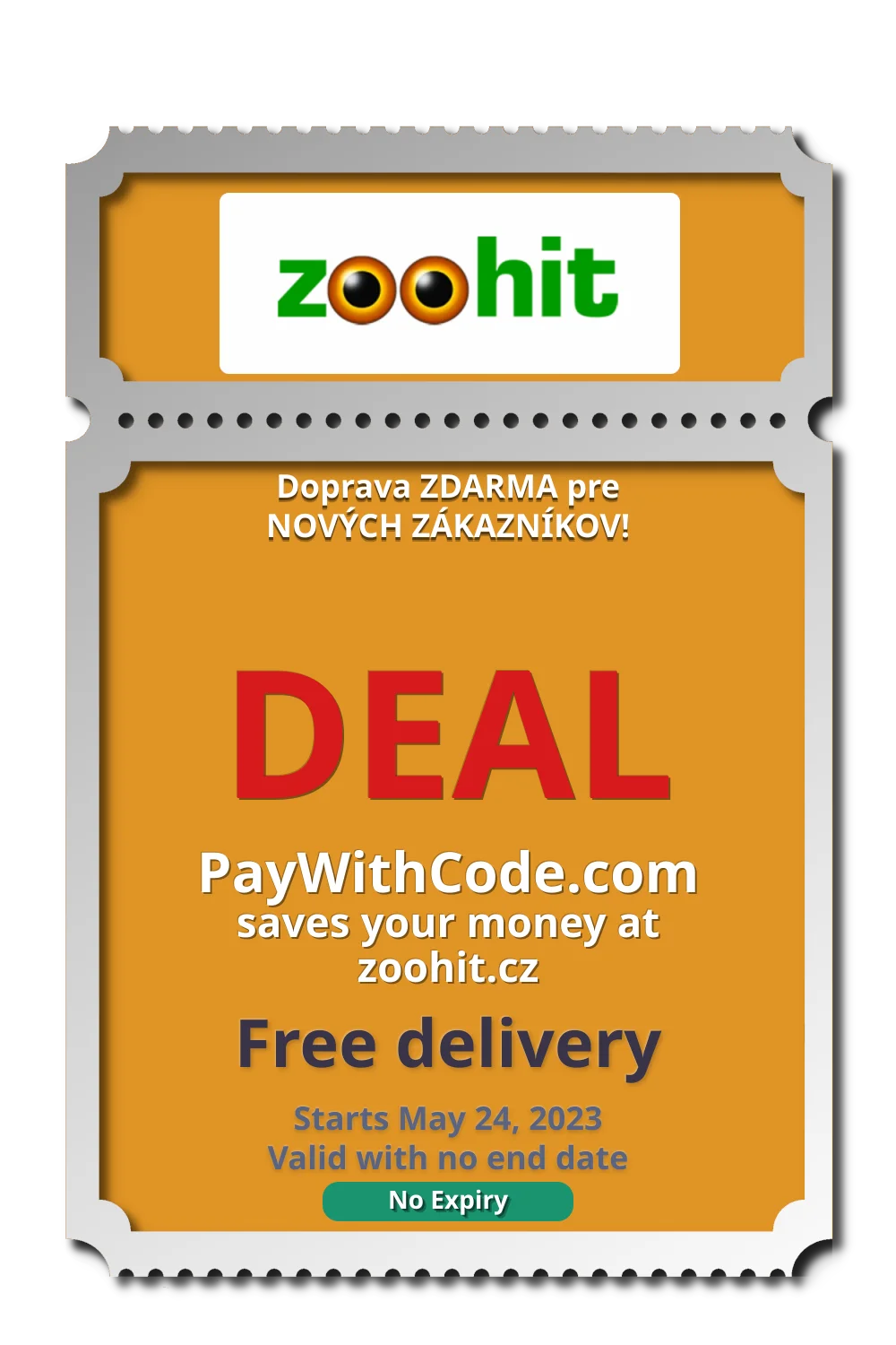 Doprava ZDARMA pre NOVÝCH ZÁKAZNÍKOV! at Zoohit CZ&SK