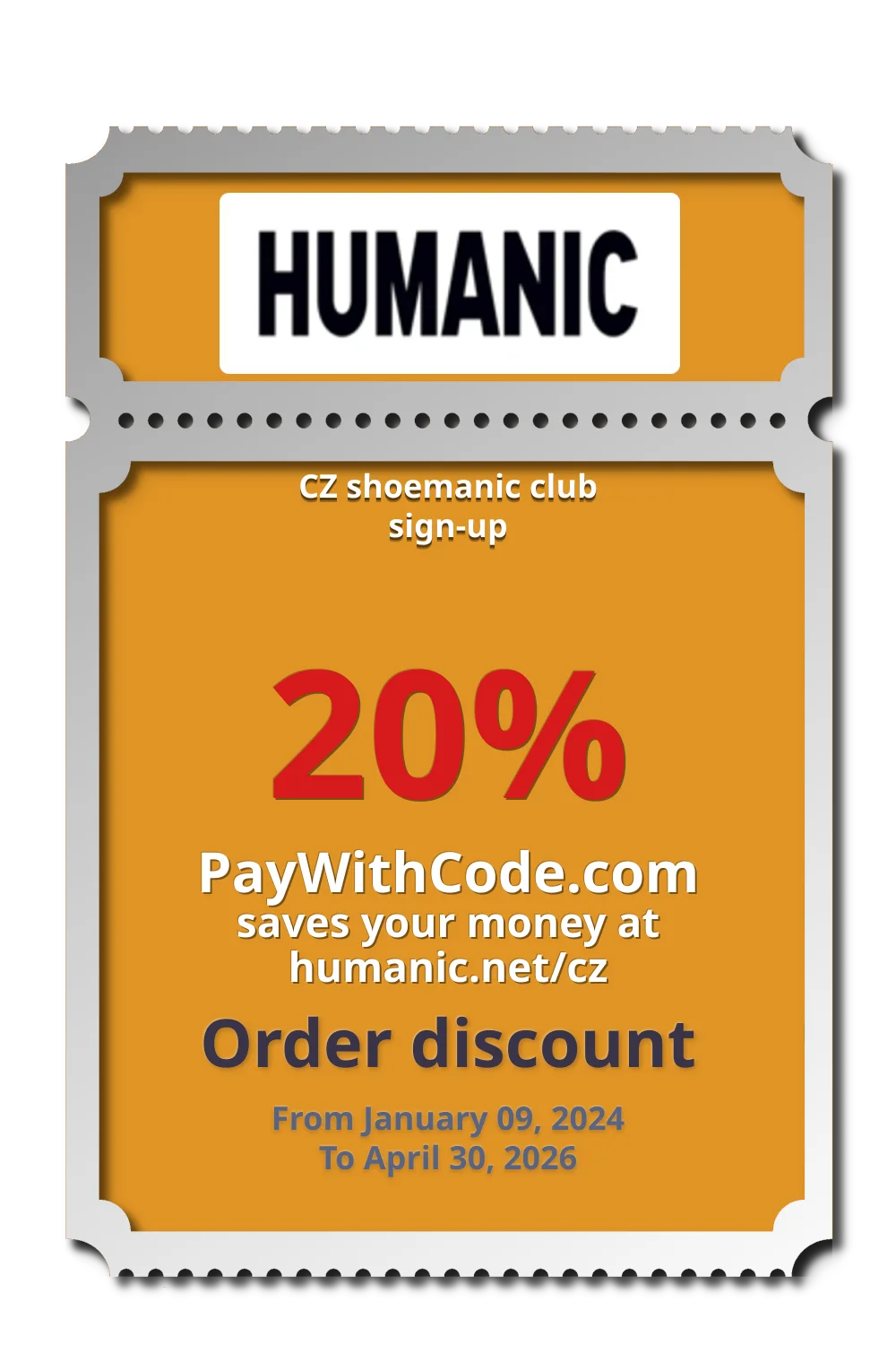 CZ shoemanic club sign-up at Humanic