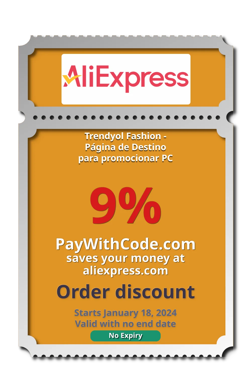 Trendyol Fashion - Página de Destino para promocionar PC at AliExpress