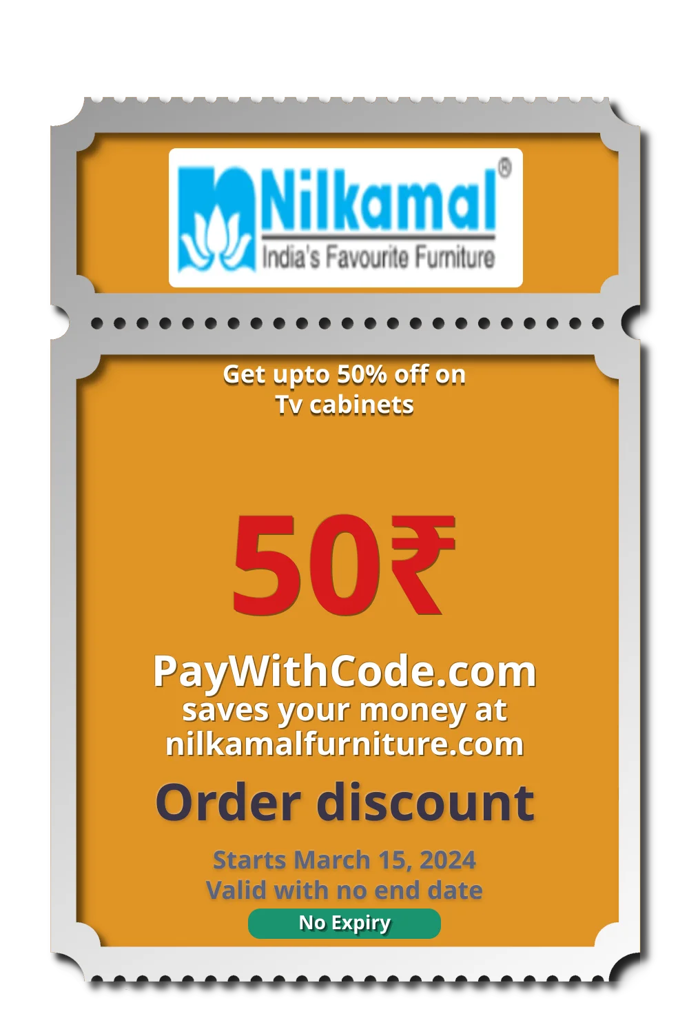 Get upto 50% off on Tv cabinets at Nilkamal