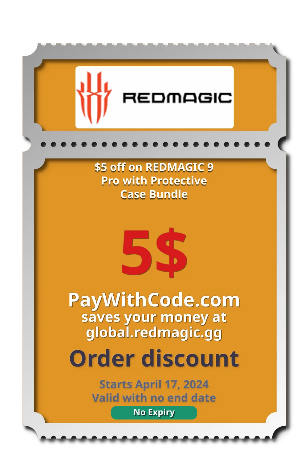 $5 off on REDMAGIC 9 Pro with Protective Case Bundle at Redmagic