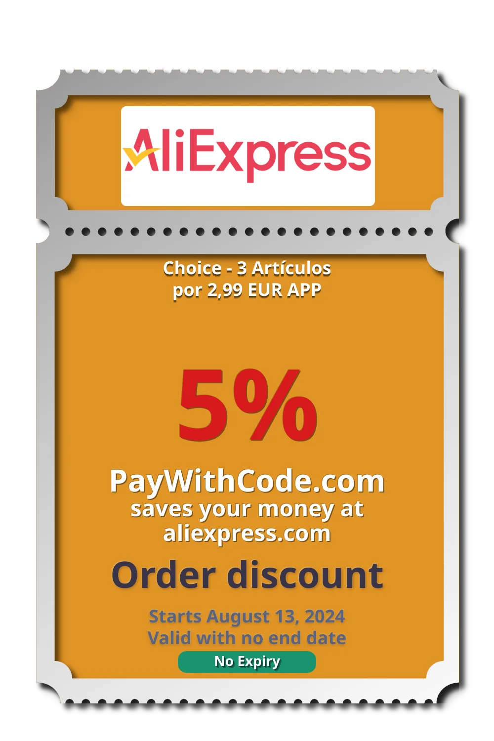 Choice - 3 Artículos por 2,99 EUR APP at AliExpress