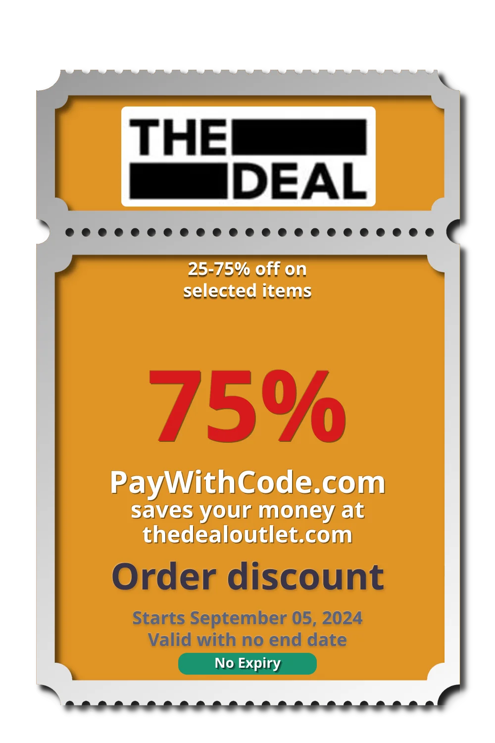 25-75% off on selected items at The Deal Outlet