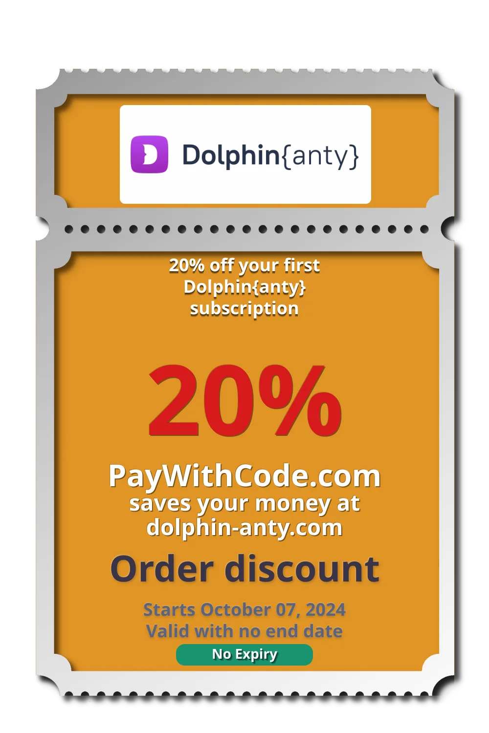 20% off your first Dolphin{anty} subscription at Dolphin anty