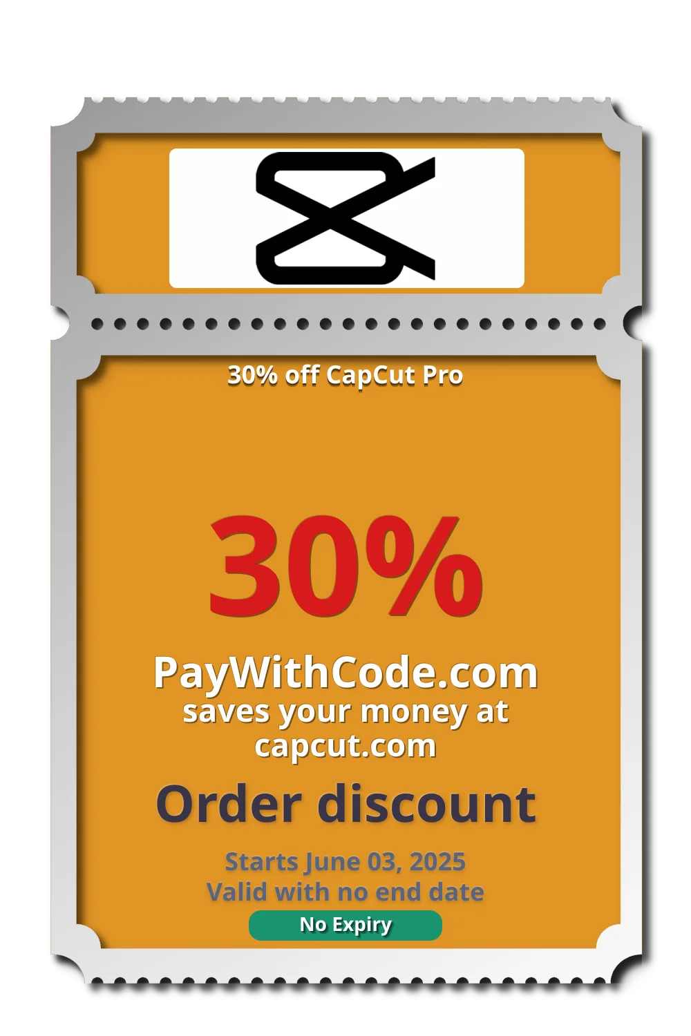 30% off CapCut Pro at Capcut