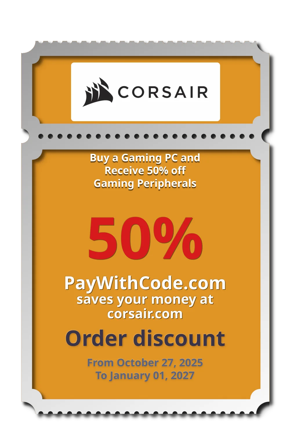 Buy a Gaming PC and Receive 50% off Gaming Peripherals at Corsair