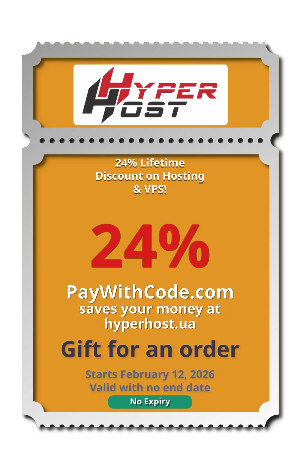 24% Lifetime Discount on Hosting & VPS! at HyperHost
