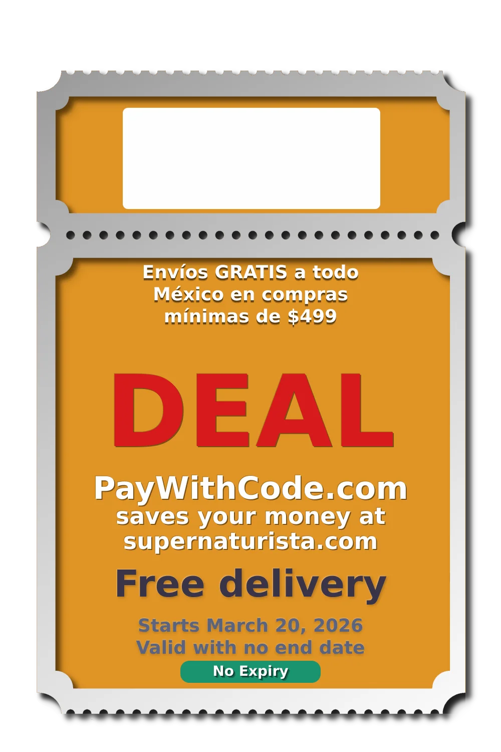 Envíos GRATIS a todo México en compras mínimas de $499 at Super Naturista