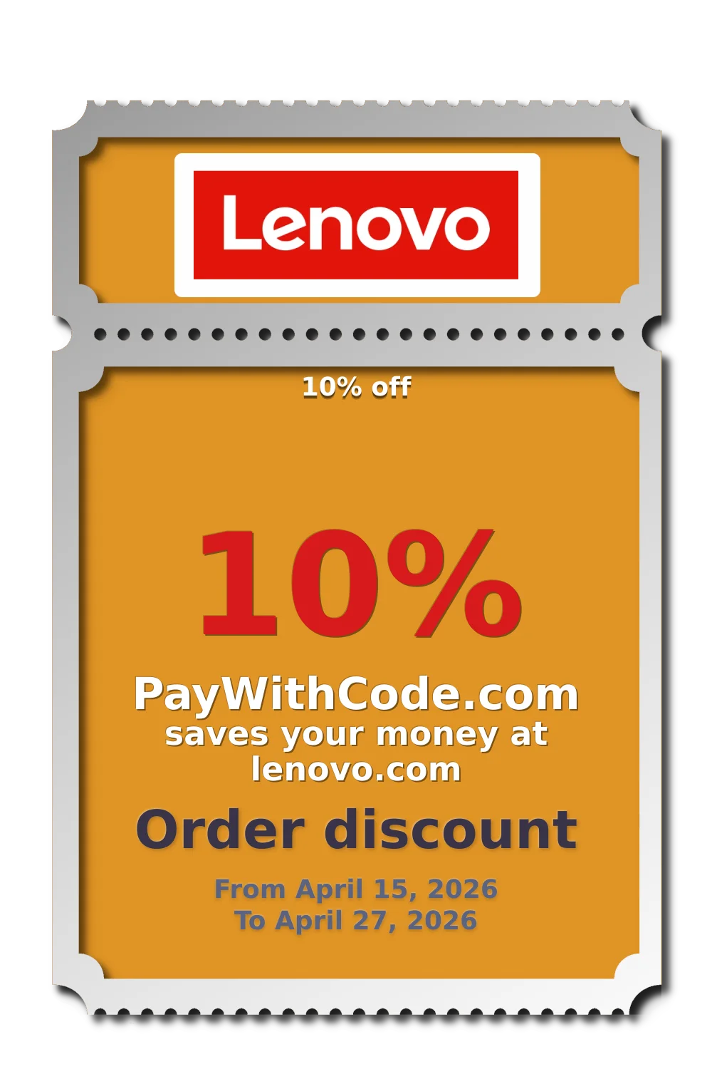 10% off at Lenovo