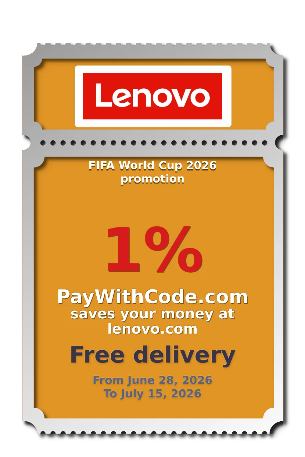 FIFA World Cup 2026 promotion at Lenovo