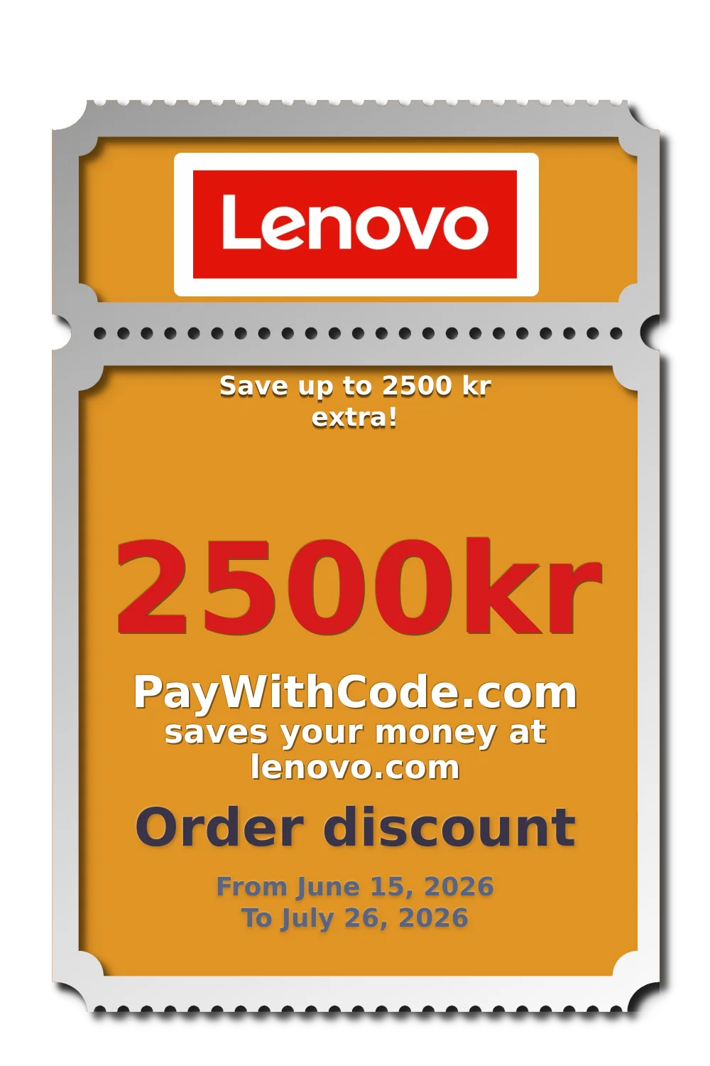Save up to 2500 kr extra! at Lenovo