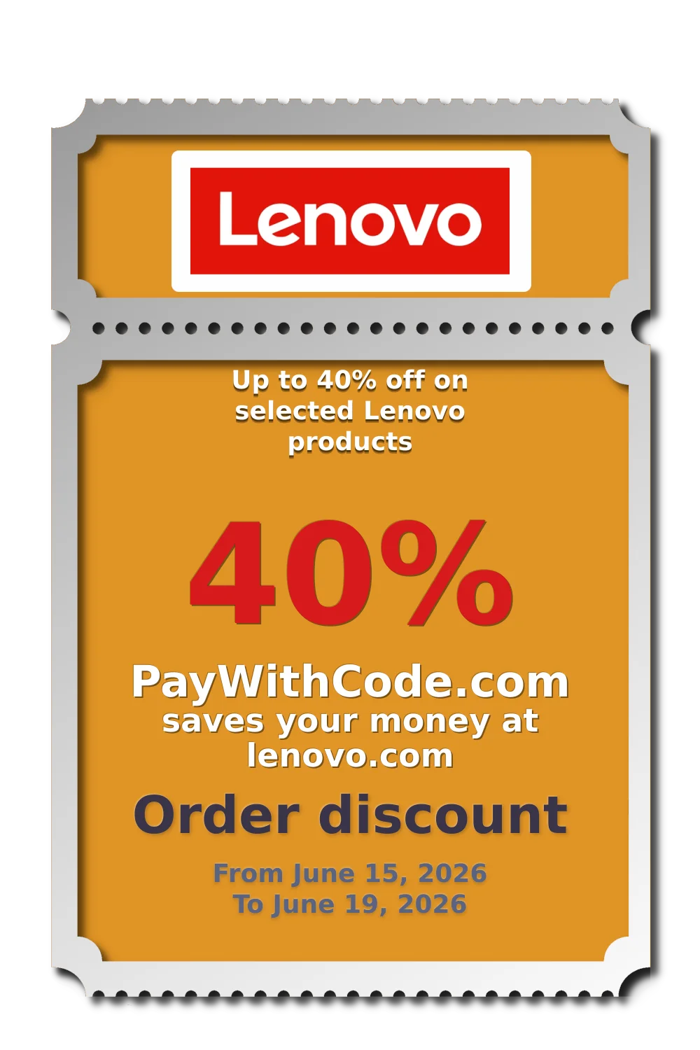 Up to 40% off on selected Lenovo products at Lenovo