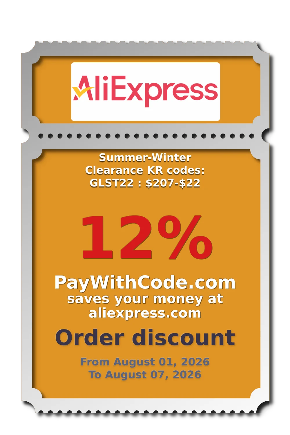 Summer-Winter Clearance KR codes: GLST22 : $207-$22 at AliExpress