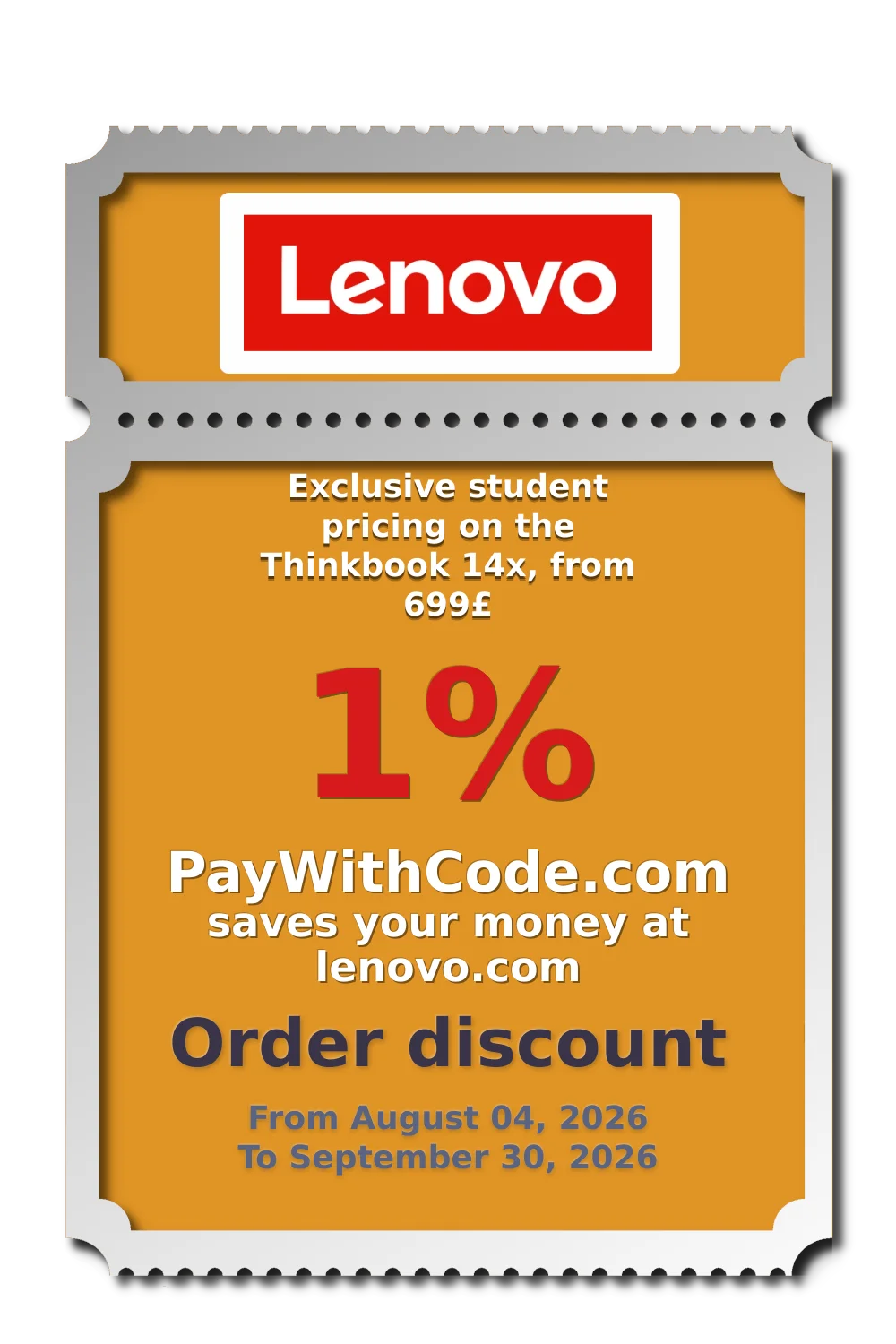 Exclusive student pricing on the Thinkbook 14x, from 699£ at Lenovo
