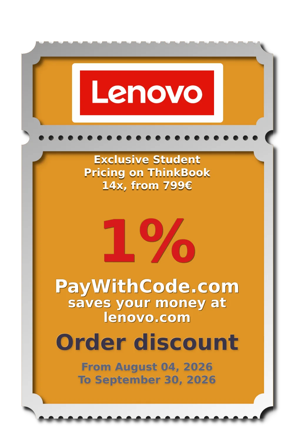 Exclusive Student Pricing on ThinkBook 14x, from 799€ at Lenovo
