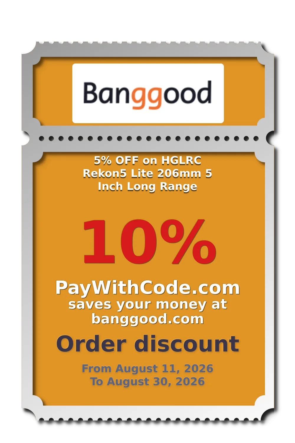 5% OFF on HGLRC Rekon5 Lite 206mm 5 Inch Long Range at Banggood