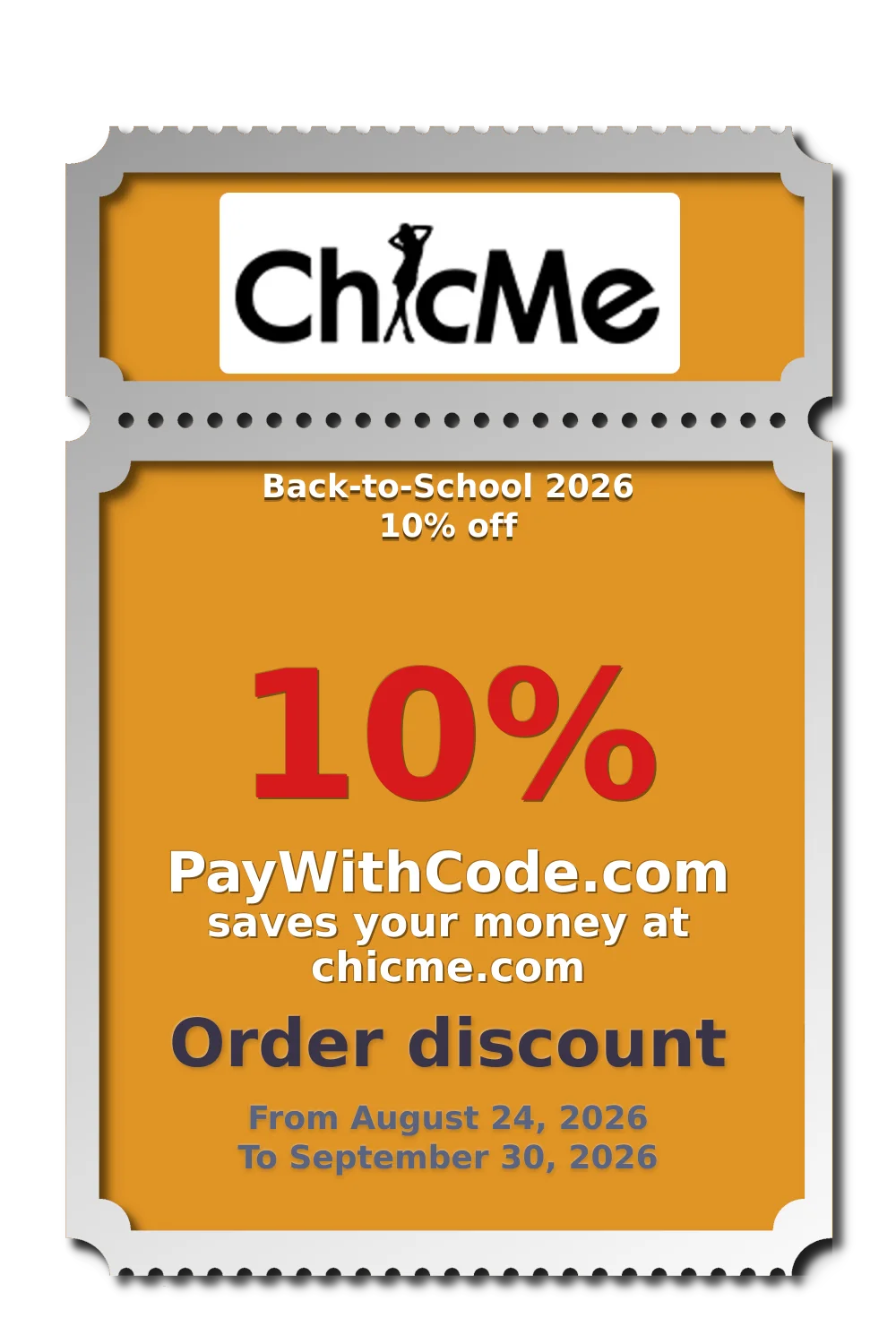 Back-to-School 2026 10% off at ChicMe