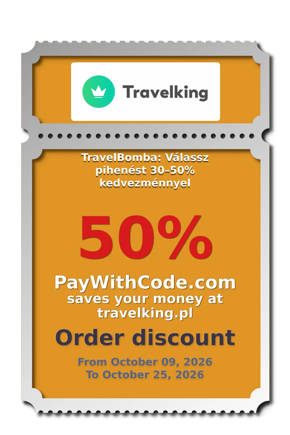 TravelBomba: Válassz pihenést 30–50% kedvezménnyel at Travelking