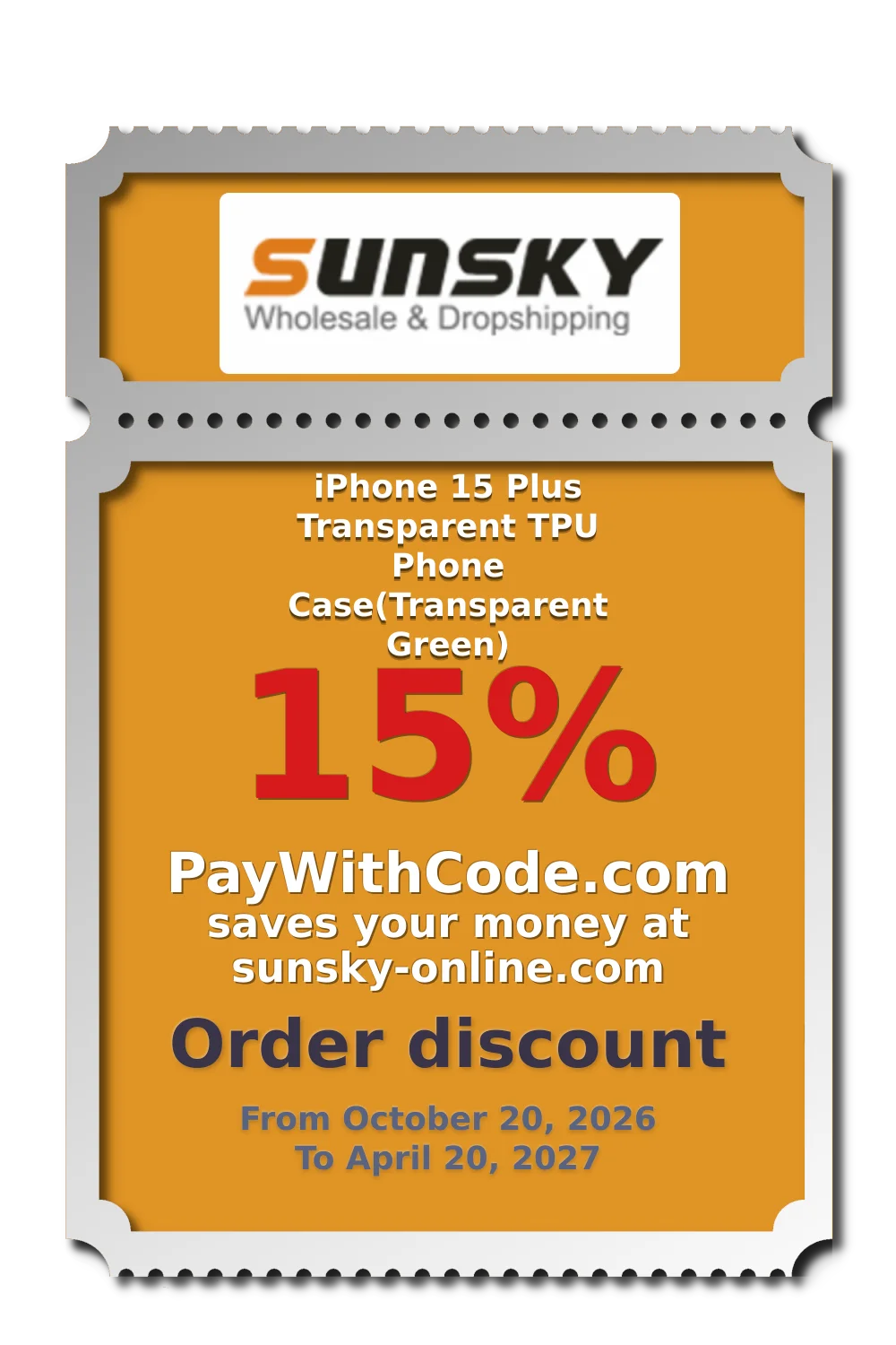 iPhone 15 Plus Transparent TPU Phone Case(Transparent Green) at Sunsky online