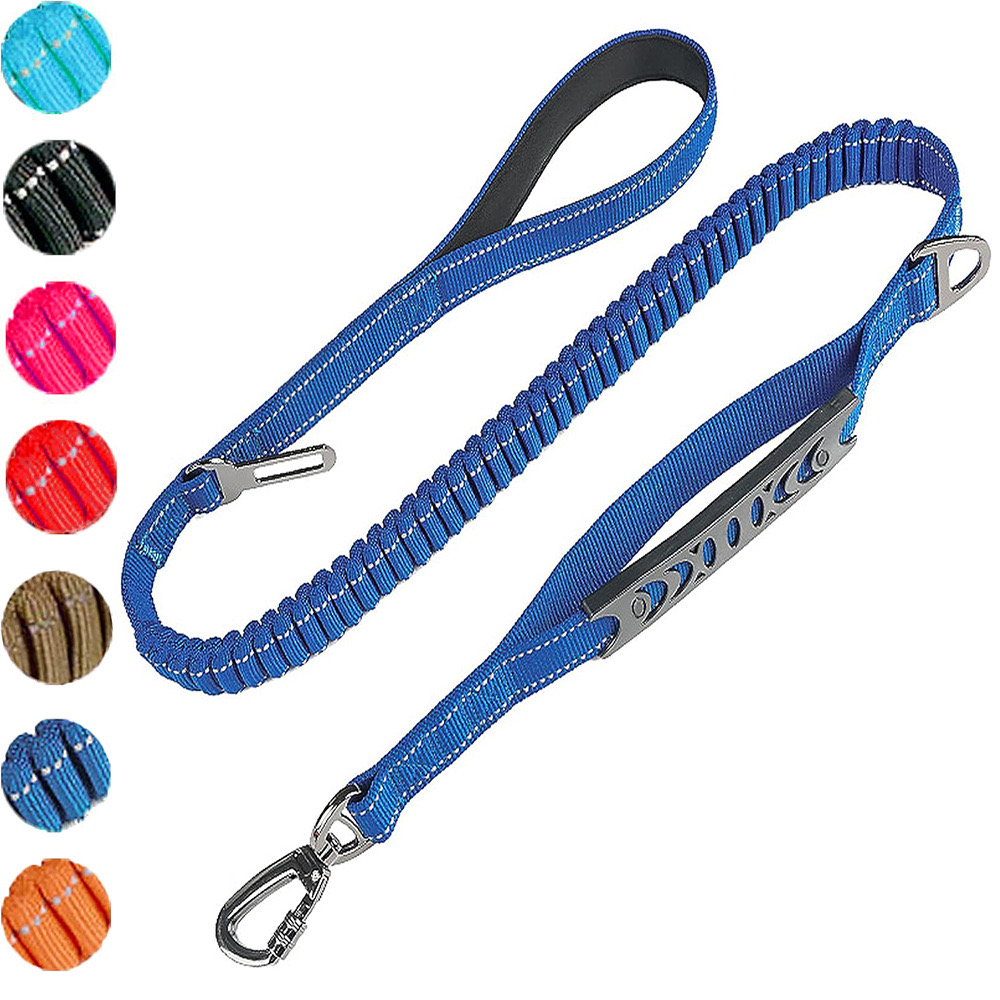 Premium Reflective Dog Walking Lead Strong Braided Rope Design for Safety at Nighttime Walks