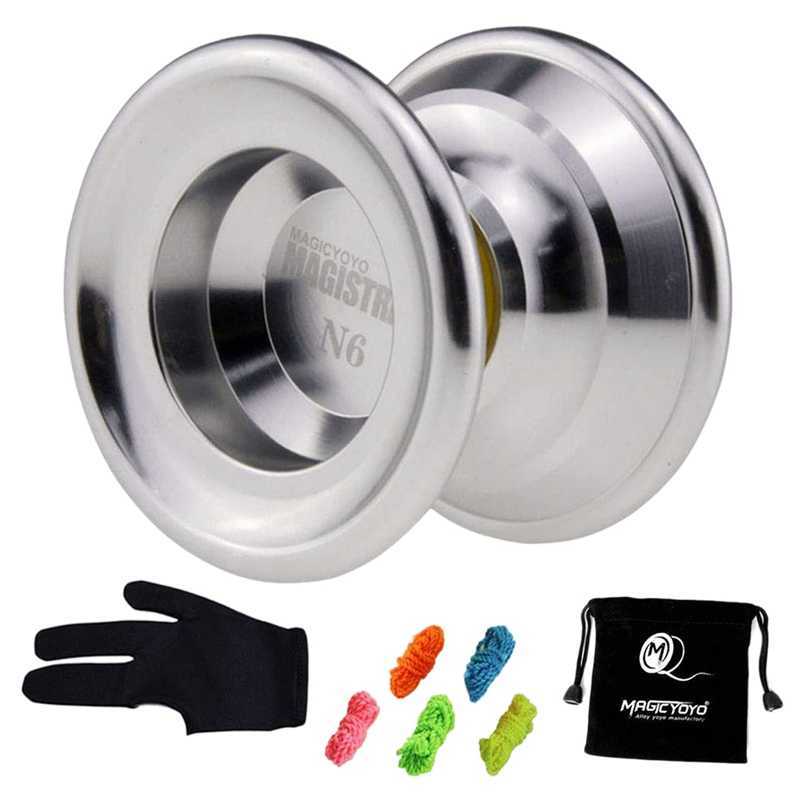 N6 Magcyoyo Professional Alloy Unresponsive Yoyo With Bag 5 Strings Glove Wholesale