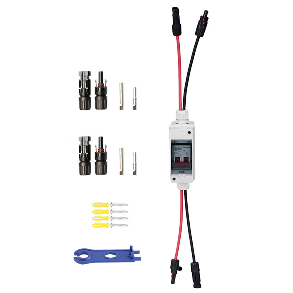 DC Isolator Switch 500V PV DC Circuit Breaker 2Pin With Cable IP65 Waterproof Photovoltaic Circuit Breaker Switches Circuit Brea