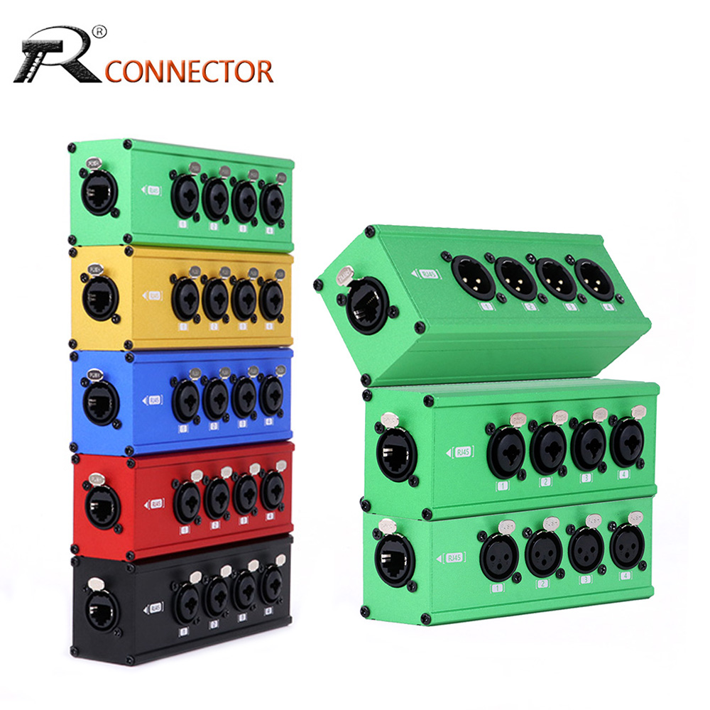 1 пара удлинителя сетевого сигнала RJ45 Cat5 на 4-канальный 3-контактный мультисетевой XLR-кабель для студии звуковой записи сценического освещения